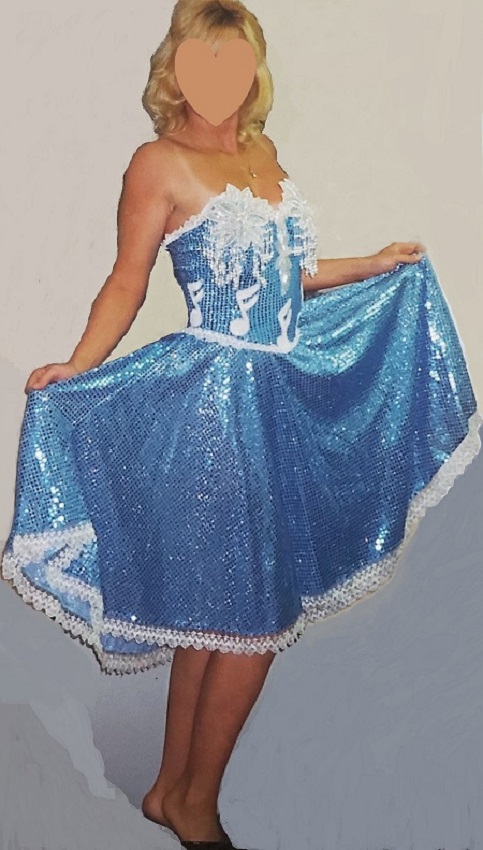 Circle Skirt Sequin Soc Hop